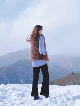 「emi+（エミプラス）のアイテム（その他アウター）」を使った、h a r u さん（レディース・157cm）の春コーディネート