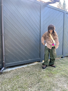 「アイテム（シャツ/ブラウス）」を使った、Kiさん（レディース・150cm）の秋コーディネート