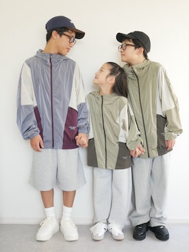 「アイテム（パンツ）」を使った、skskさん（キッズ・127cm）の秋コーディネート