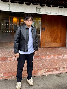 「アイテム（カバーオール）」を使った、TAO bjet'dartさん（メンズ・169cm）の秋コーディネート