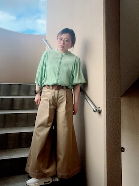 「アイテム（キャミソール）」を使った、akocoa♩¨̮·͜· ︎︎ ︎︎さん（レディース・153cm）の秋コーディネート