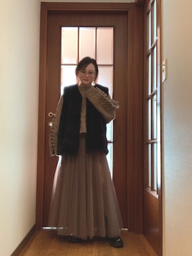 akocoa♩¨̮·͜· ︎︎ ︎︎さん（レディース・153cm）の冬コーディネート