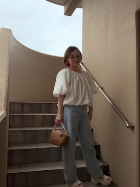 「LINFA　（リンファ）のアイテム」を使った、akocoa♩¨̮·͜· ︎︎ ︎︎さん（レディース・153cm）の春コーディネート