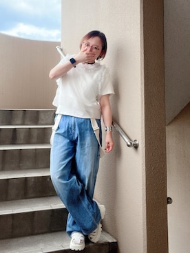 「アイテム（その他トップス）」を使った、akocoa♩¨̮·͜· ︎︎ ︎︎さん（レディース・153cm）の夏コーディネート