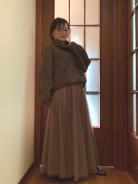 akocoa♩¨̮·͜· ︎︎ ︎︎さん（レディース・153cm）の冬コーディネート