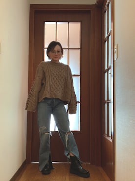 akocoa♩¨̮·͜· ︎︎ ︎︎さん（レディース・153cm）の冬コーディネート