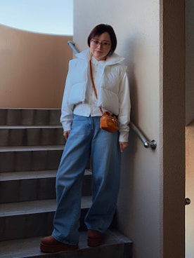 「Ritzy（リッツィー）のアイテム（ジャケット/アウター）」を使った、akocoa♩¨̮·͜· ︎︎ ︎︎さん（レディース・153cm）の秋コーディネート