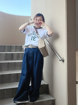 「アイテム（財布/小物）」を使った、akocoa♩¨̮·͜· ︎︎ ︎︎さん（レディース・153cm）の夏コーディネート