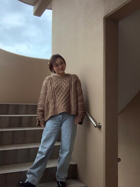 「LINE8（ラインエイト）のアイテム」を使った、akocoa♩¨̮·͜· ︎︎ ︎︎さん（レディース・153cm）の冬コーディネート