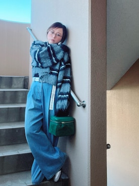 「アイテム（アクセサリー）」を使った、akocoa♩¨̮·͜· ︎︎ ︎︎さん（レディース・153cm）の冬コーディネート