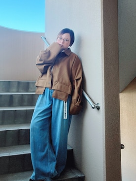 「アイテム（チョーカー）」を使った、akocoa♩¨̮·͜· ︎︎ ︎︎さん（レディース・153cm）の秋コーディネート