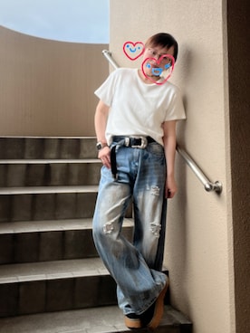 「Ungrid（アングリッド）のアイテム」を使った、akocoa♩¨̮·͜· ︎︎ ︎︎さん（レディース・153cm）の夏コーディネート