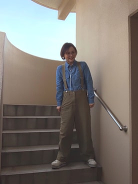 「Ungrid（アングリッド）のアイテム（ピアス（両耳用））」を使った、akocoa♩¨̮·͜· ︎︎ ︎︎さん（レディース・153cm）の春コーディネート