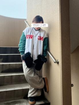 「WEGO（ウィゴー）のアイテム」を使った、akocoa♩¨̮·͜· ︎︎ ︎︎さん（レディース・153cm）の冬コーディネート