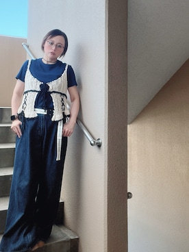 「アイテム（ファッション雑貨）」を使った、akocoa♩¨̮·͜· ︎︎ ︎︎さん（レディース・153cm）の秋コーディネート