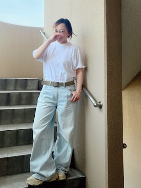 「アイテム（ピアス（両耳用））」を使った、akocoa♩¨̮·͜· ︎︎ ︎︎さん（レディース・153cm）の夏コーディネート