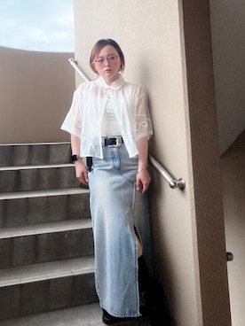 「アイテム（ファッション雑貨）」を使った、akocoa♩¨̮·͜· ︎︎ ︎︎さん（レディース・153cm）の夏コーディネート