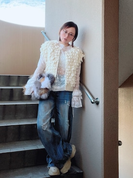 「アイテム（雑貨/ホビー）」を使った、akocoa♩¨̮·͜· ︎︎ ︎︎さん（レディース・153cm）の秋コーディネート