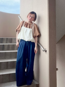 「アイテム（チョーカー）」を使った、akocoa♩¨̮·͜· ︎︎ ︎︎さん（レディース・153cm）の秋コーディネート
