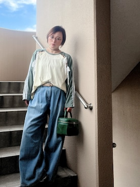 「アイテム（キャミソール）」を使った、akocoa♩¨̮·͜· ︎︎ ︎︎さん（レディース・153cm）の秋コーディネート