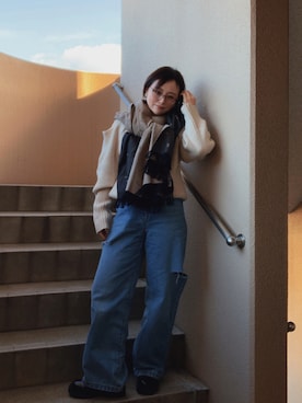 akocoa♩¨̮·͜· ︎︎ ︎︎さん（レディース・153cm）の秋コーディネート