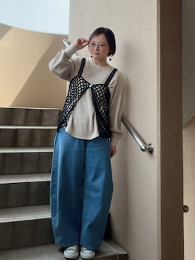 akocoa♩¨̮·͜· ︎︎ ︎︎さん(レディース・153cm)の春コーディネート