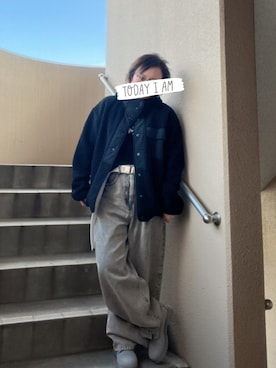 「Dickies（ディッキーズ）のアイテム」を使った、akocoa♩¨̮·͜· ︎︎ ︎︎さん（レディース・153cm）の冬コーディネート