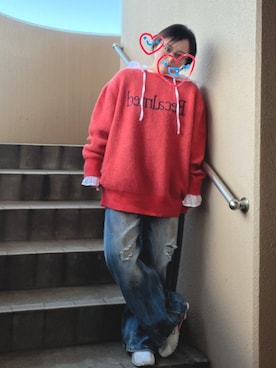 「Ungrid（アングリッド）のアイテム」を使った、akocoa♩¨̮·͜· ︎︎ ︎︎さん（レディース・153cm）の冬コーディネート