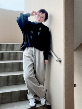 「Adoon plain（アドーンプレーン）のアイテム」を使った、akocoa♩¨̮·͜· ︎︎ ︎︎さん（レディース・153cm）の冬コーディネート