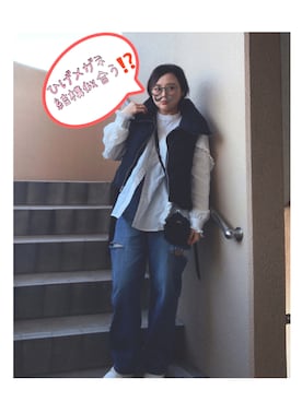 akocoa♩¨̮·͜· ︎︎ ︎︎さん（レディース・153cm）の冬コーディネート