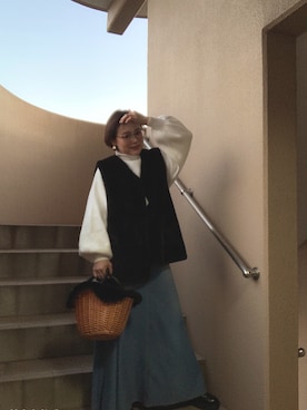 akocoa♩¨̮·͜· ︎︎ ︎︎さん（レディース・153cm）の冬コーディネート