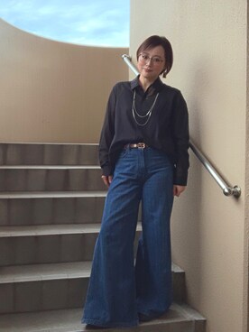 akocoa♩¨̮·͜· ︎︎ ︎︎さん（レディース・153cm）の秋コーディネート