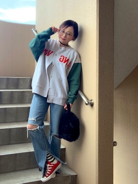 akocoa♩¨̮·͜· ︎︎ ︎︎さん（レディース・153cm）の冬コーディネート