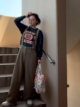 「NANEA（ナネア）のアイテム」を使った、akocoa♩¨̮·͜· ︎︎ ︎︎さん（レディース・153cm）の春コーディネート