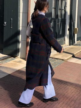 「UNIQLO（ユニクロ）のエクストラファインメリノリブタートルネックセーター（長袖）（ニット/セーター）」を使った、u_tanさん（レディース・169cm）の冬コーディネート