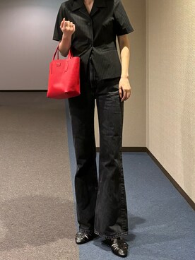 「BLACK BY MOUSSY（ブラックバイマウジー）のアイテム（ジャケット/アウター）」を使った、u_tanさん（レディース・169cm）の夏コーディネート