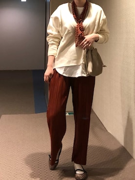 「LOWRYS FARM（ローリーズファーム）のアイテム（財布/小物）」を使った、u_tanさん（レディース・169cm）の秋コーディネート