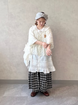 「Samansa Mos2（サマンサ モスモス）のアイテム」を使った、まき みさきさん（レディース・149cm）の夏コーディネート