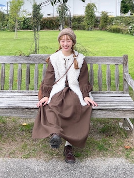 「アイテム（ワンピース/ドレス）」を使った、まき みさきさん（レディース・149cm・30代）の秋コーディネート