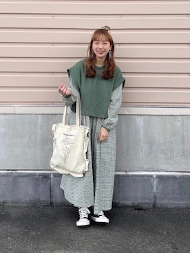 まき みさきさん（レディース・149cm）の春コーディネート