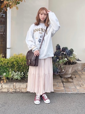 「動物モチーフ」｜「アイテム（ワンピース/ドレス）」を使った、まき みさきさん（レディース・149cm）の秋コーディネート