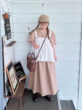 「アイテム（その他トップス）」を使った、まき みさきさん（レディース・149cm）の夏コーディネート