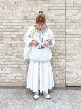 「アイテム（スウェット）」を使った、まき みさきさん（レディース・149cm）の秋コーディネート