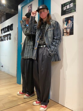 「古著」｜BRICKさん（メンズ・171cm）の秋コーディネート