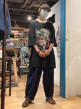 「used mix」｜「アイテム（ブーツ）」を使った、BRICKさん（メンズ・170cm）の夏コーディネート