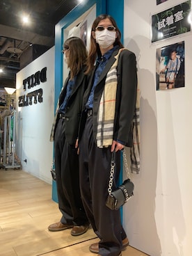 「used mix」｜「アイテム（ブーツ）」を使った、BRICKさん（メンズ・171cm）の冬コーディネート