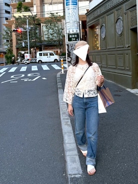 「アイテム（キャミソール）」を使った、PECOさん（レディース・158cm）の夏コーディネート
