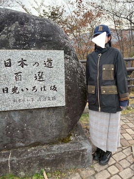 「maRe maRe（マーレマーレ）のアイテム（シューズ）」を使った、PECOさん（レディース・158cm）の冬コーディネート