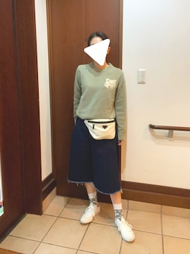 「PRADA（プラダ）のアイテム」を使った、PECOさん（レディース・158cm）の春コーディネート