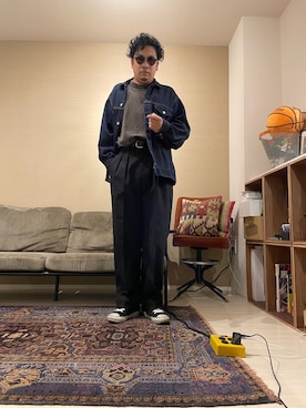 「Steven Alan」｜「アイテム（デニムジャケット）」を使った、NORiさん（メンズ・168cm）の秋コーディネート